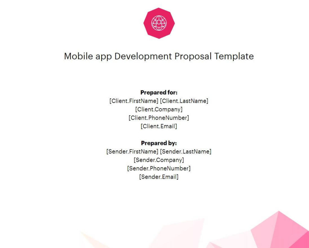 Mobile App Proposal Template