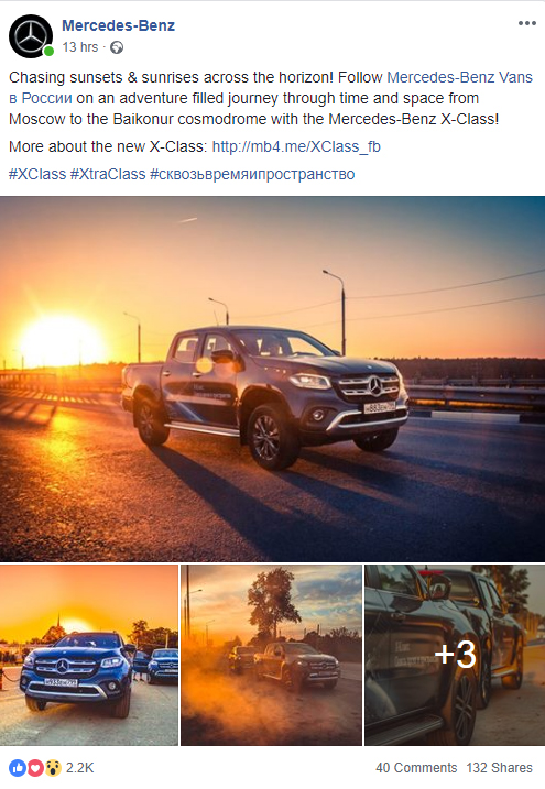Mercedes Facebook Post