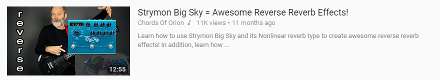 Strymon Big Sky Review
