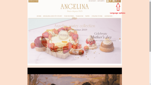 Angelina Restaurant Website