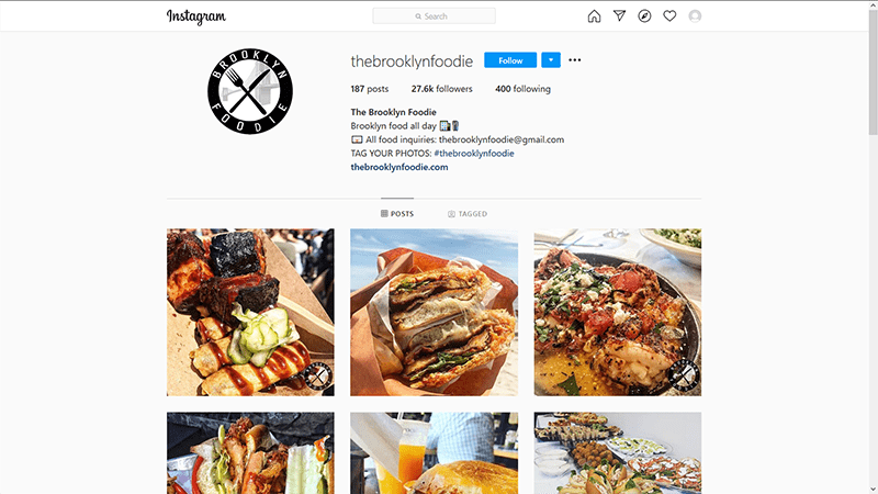 Brooklyn Foodie Instagram