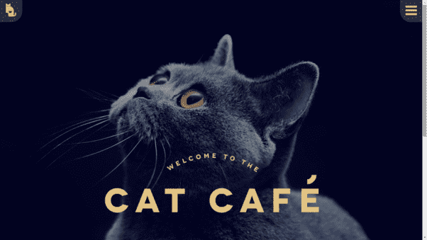 Cat Cafe Restaurant Website