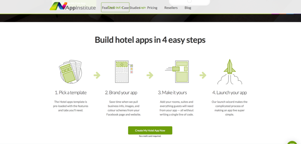 Hotel App Maker Page