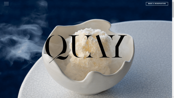 Quay Restaurant Website