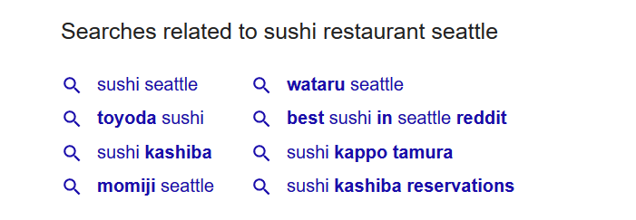 Sushi Restaurant Seattle Related Searches