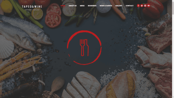 Tapeo and Wine Restaurant Website
