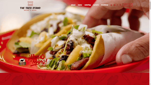 The Taco Stand Restaurant Landing Page